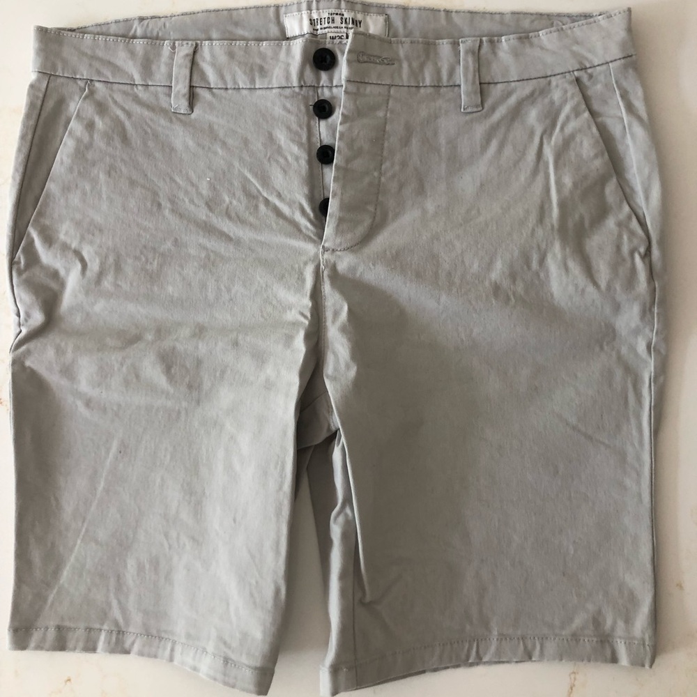 Topman flat front preppy shorts